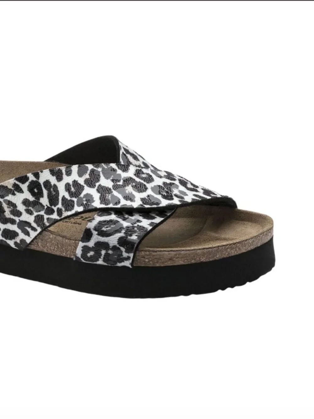 Birkenstock Papillio Daytona Leopard Print Platform Sandals Narrow EU39 US8-8.5